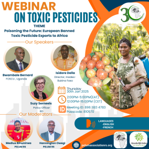 toxic pesticide webinar flyer